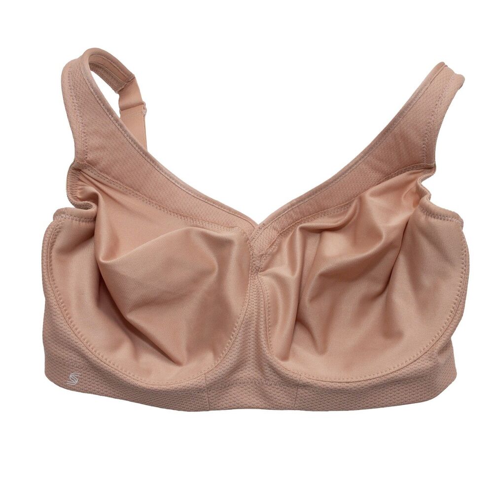 Glamorise 1006 MagicLift Sports Bra 34G Nude Wireless Full Figure Support Bra